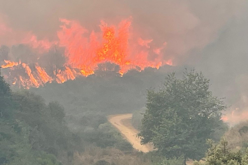 Incendio en As Mu00e9dulas en una imagen de Literamux X