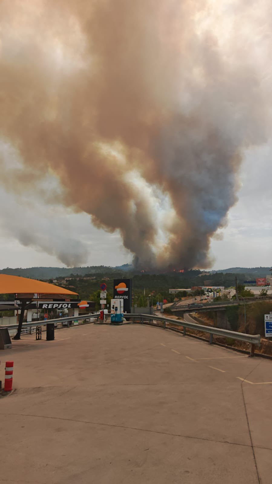 Incendio en la zona de Barreiros