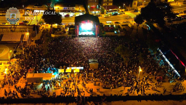 Imagen aérea de O Marisquiño.
