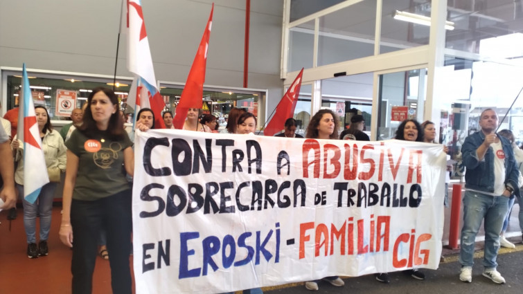 Trabajadoras de Eroski - Familia denuncian bajos salarios y sobrecarga