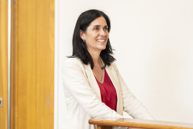 La secretaria general del PPdeG, Paula Prado, en rueda de prensa.