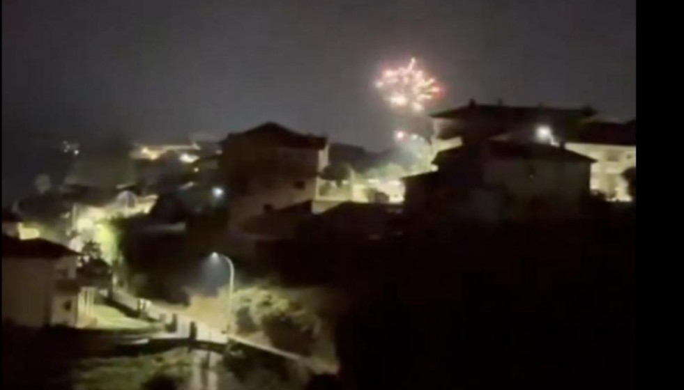 Espectaculo de fuegos artificiales en jaraiz de la vera caceres