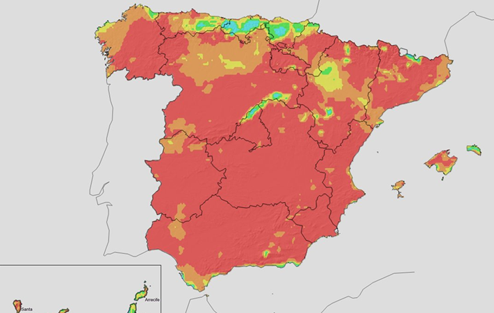 ¿Fin a la ola de calor? Un soplo de aire fresco desde el Atlántico puede ser crucial en la lucha contra los incendios