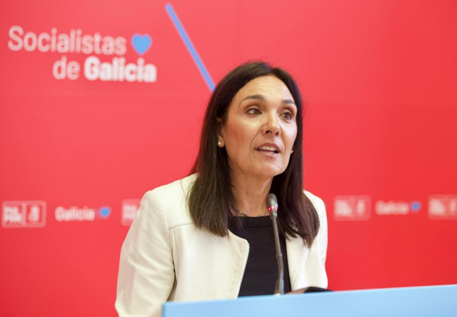 Carmen Rodríguez Dacosta (PSdeG), en rueda de prensa.