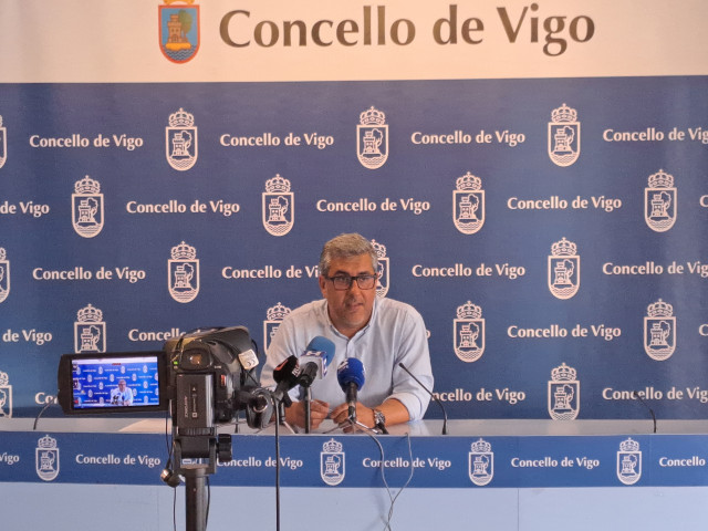 El portavoz del grupo municipal del PP en Vigo, Miguel Martín.