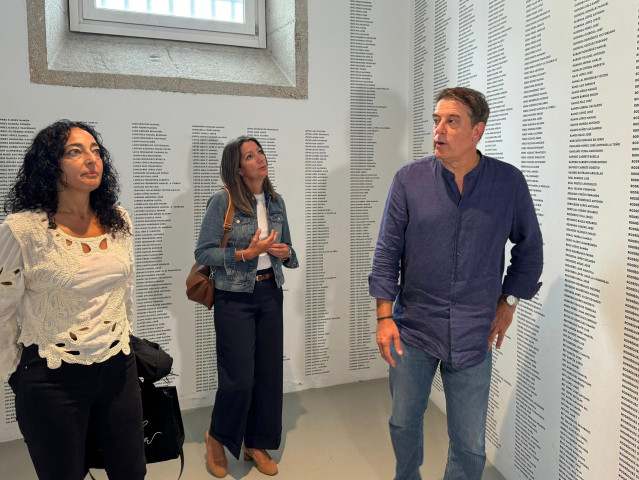 Gómez Besteiro en su vista a O Vello Cárcere de Lugo, a 28 de agosto de 2025.