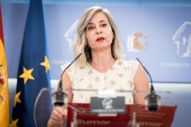 Archivo - La portavoz de Sumar en el Congreso, Verónica Martínez Barbero. Foto de archivo.