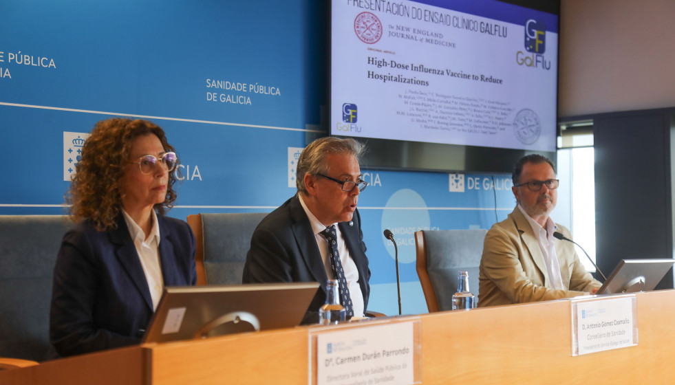 Rueda de prensa de presentación de los resultados de 'Galflu'.