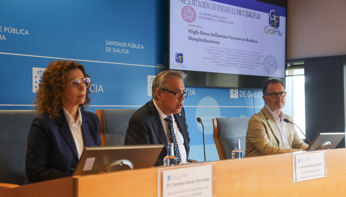 Rueda de prensa de presentación de los resultados de 'Galflu'.