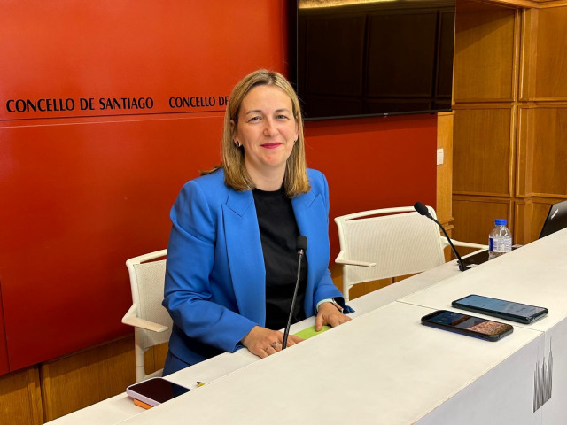 Archivo - La portavoz municipal, Míriam Louzao, en rueda de prensa.
