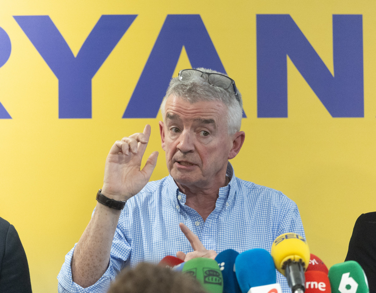 Archivo - El consejero delegado de Ryanair, Michael O'Leary, durante una rueda de prensa de Ryanair, a 11 de febrero de 2025, en Madrid (España).
