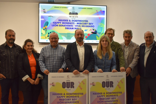 El director de la Axencia de Turismo de Galicia, Xosé Merelles, asiste a la presentación de la IX Edición del Our Fest