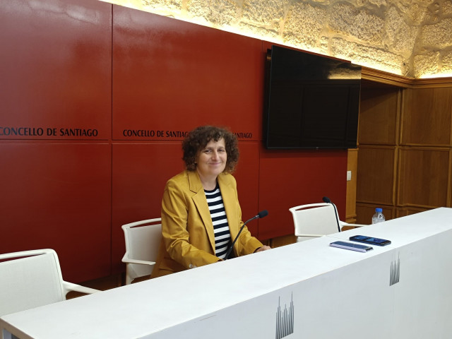 La alcaldesa de Santiago, Goretti Sanmartín