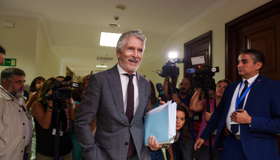 El ministro de Interior, Fernando Grande-Marlaska, comparece en el Congreso de los Diputados para hablar de los incendios forestales