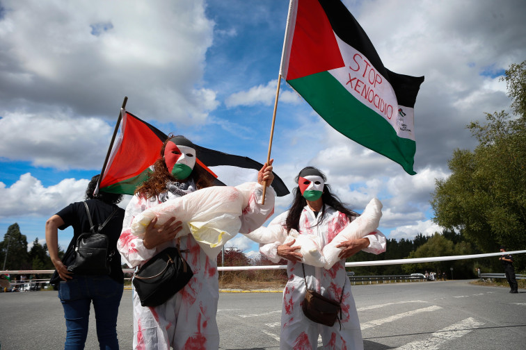 Detenidos en O Corgo durante las protestas pro Palestina de La Vuelta, llamados a declarar en diciembre