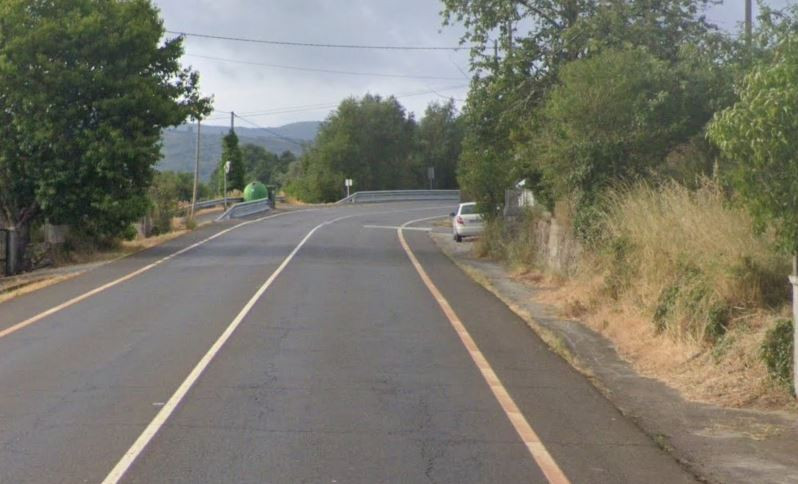 La OU 540 a su paso por Verea en una imagen de Google