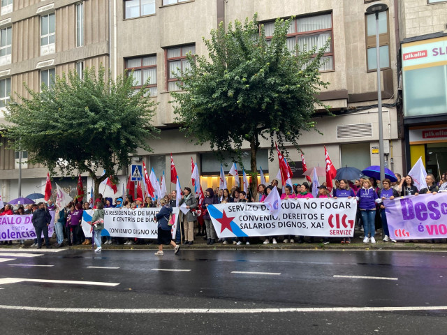Concentración ante el Parlamento.