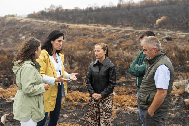 Paula Prado, durante la visita.