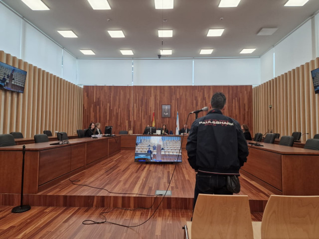 Imagen del acusado durante el juicio.
