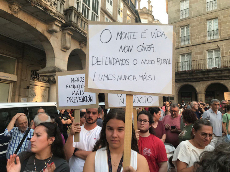 Manifestación en Santiago: 