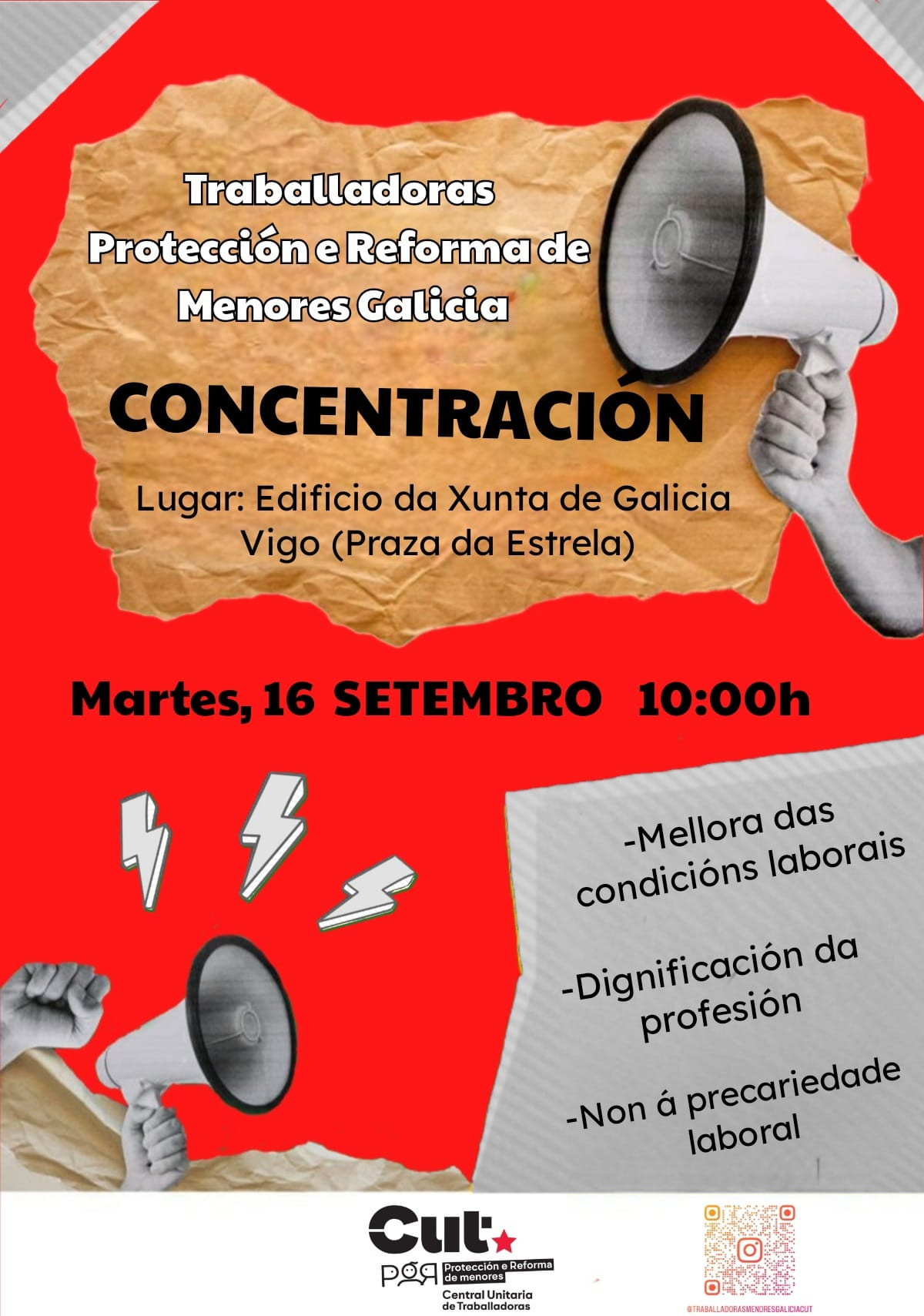 Cartaz concentra traballadoras menores