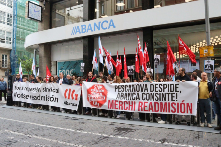 Abanca y Nueva Pescanova despiden delegados de los trabajadores suscitando protestas de CIG