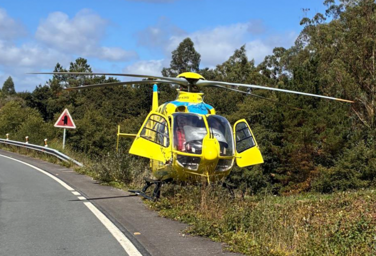 Un hombre muere tras salirse de la vía con su furgoneta  en Cerceda