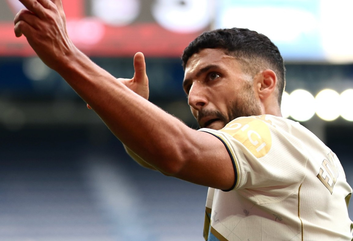 Eddahchouri celebra su gol al Mirandu00e9s