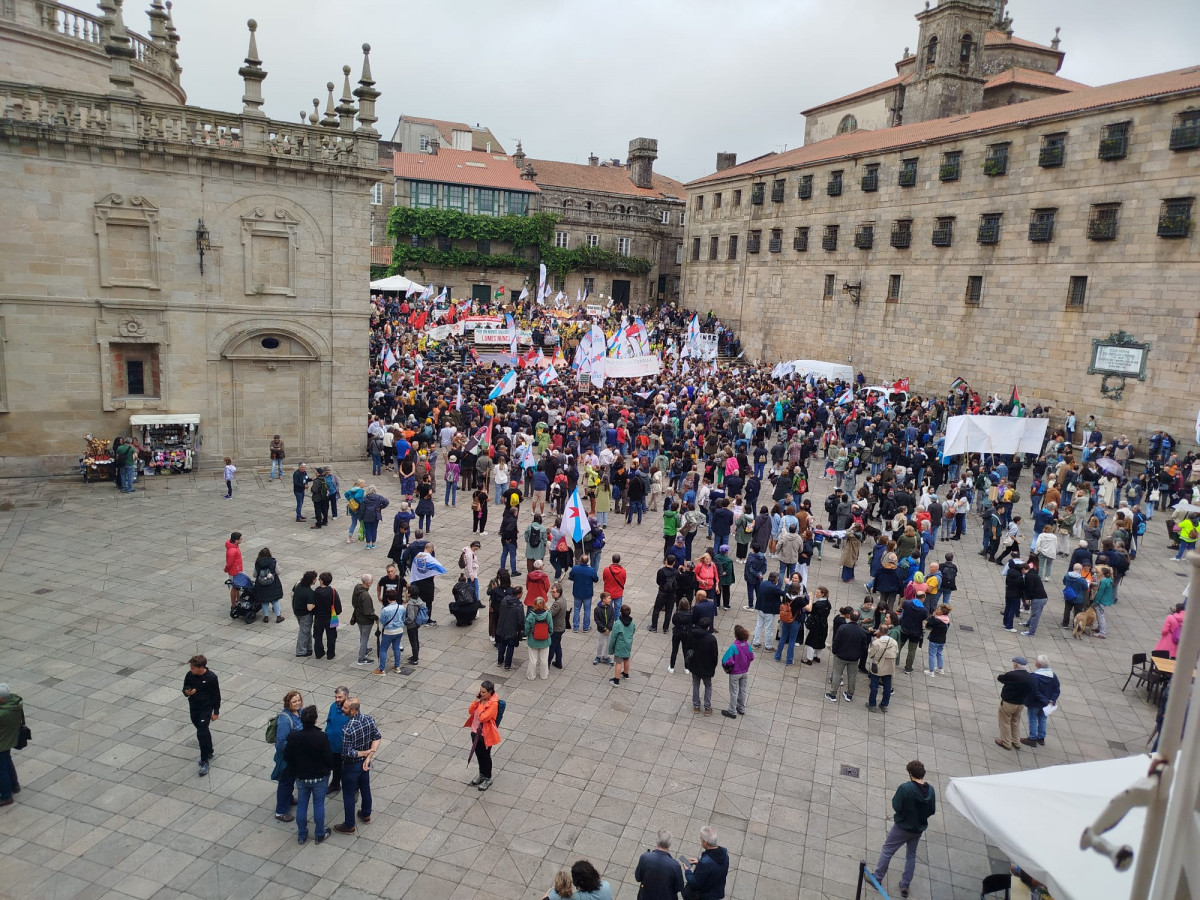 Manifestacion de Lumes Nunca Mu00e1is en A Quintana