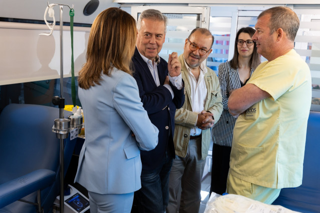 El conselleiro de Sanidade, Antonio Gómez Caamaño, participa en la presentación de la campaña universitaria de donación de sangre