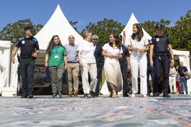 La alcaldesa de A Coruña, Inés Rey, en la presentación de actos de la Semana Europea de la Movilidad