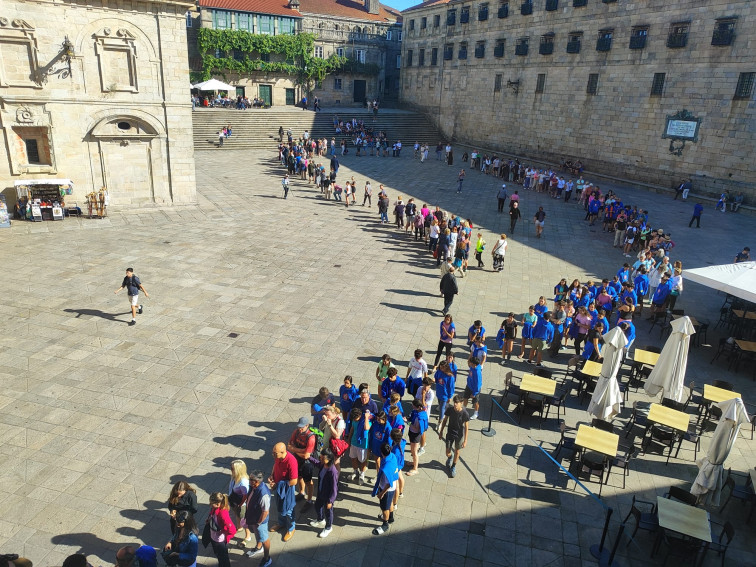 La presión del turismo no afloja en Santiago de Compostela a dos semanas de que arranque la tasa turística