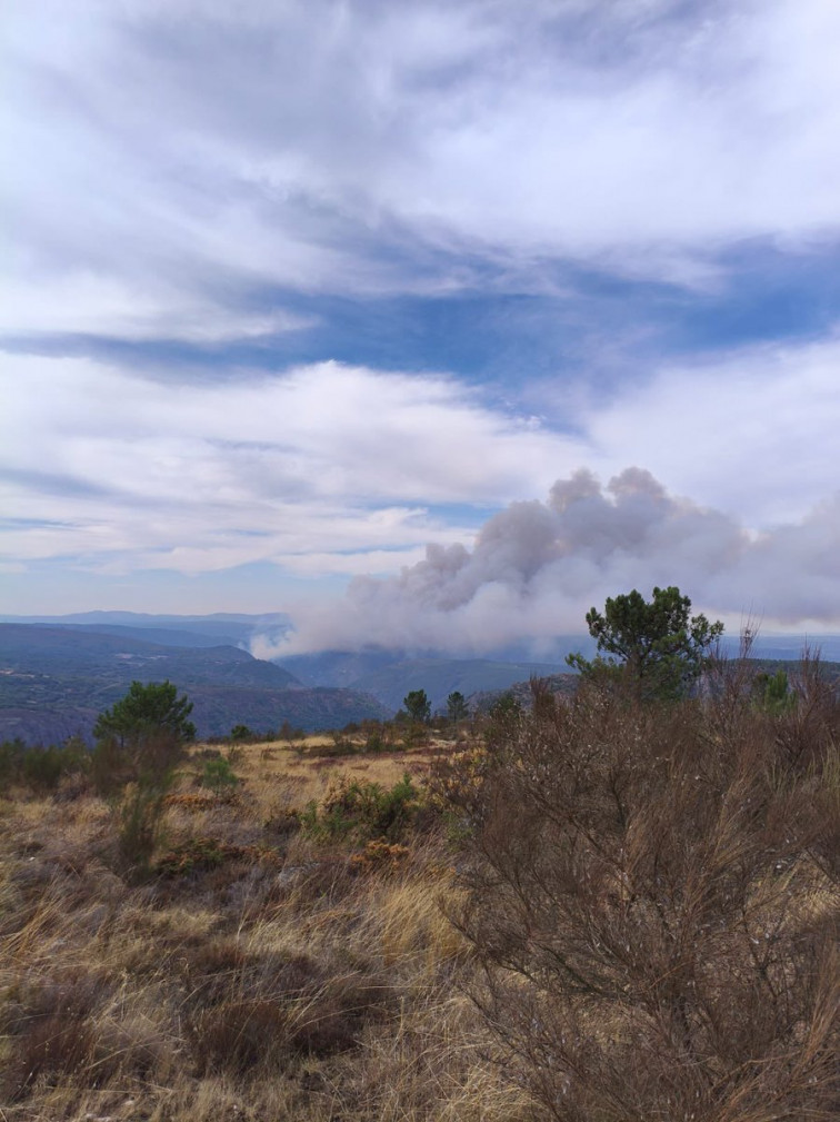 Sin tren entre Lugo y Ourense por el incendio de Pantón