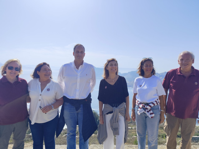 Imagen de la visita de este viernes a Cíes.