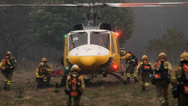 Reactivan la situación 2 en O Bolo  por la poximidad del fuego a las viviendas