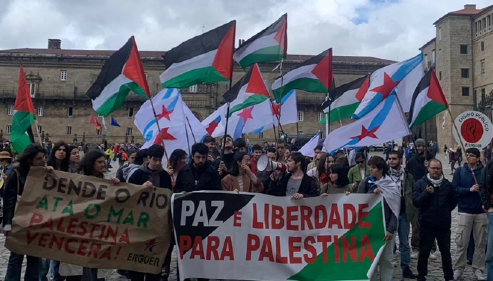 Protestas erguer palestina
