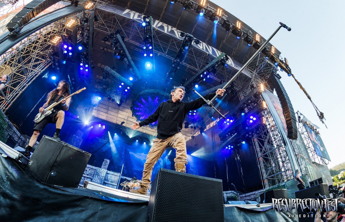 Actuación de Iron Maiden en el Resurrection Fest