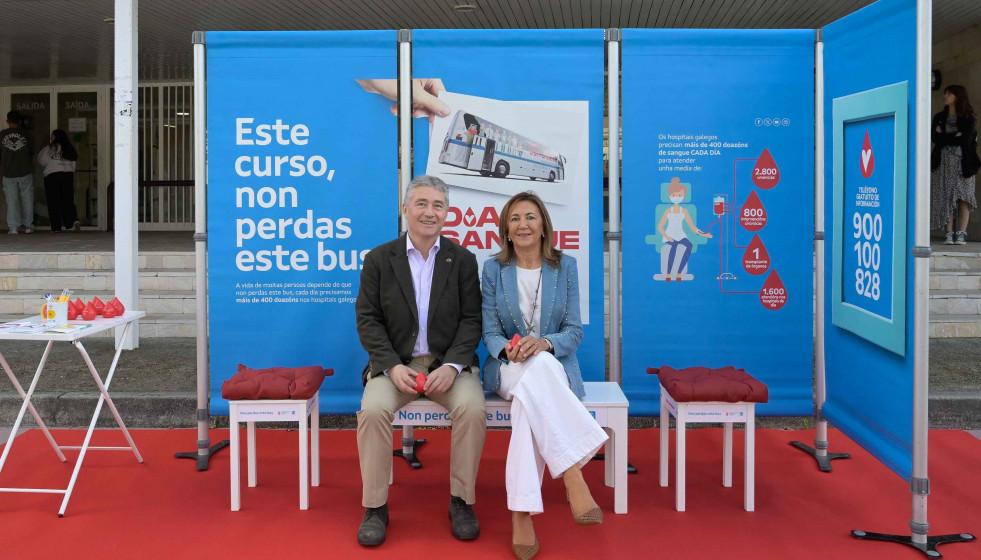 Presentación de la campaña de donación de sangre en la UDC