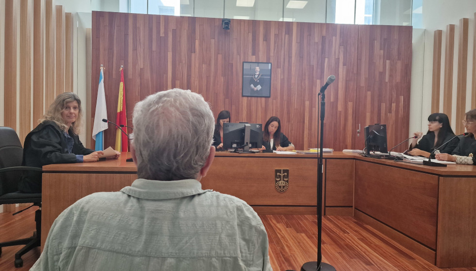 Imagen del acusado durante la vista de conformidad.