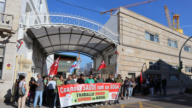 Imagen de la concentración de este jueves.