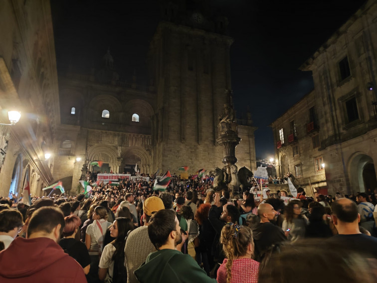 Santiago de Compostela y otras ciudades gallegas se vuelcan con la Flotilla interceptada por Israel