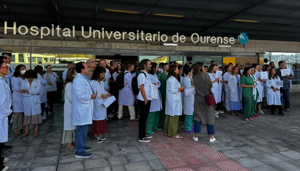 Imagen de la concentración en Ourense.