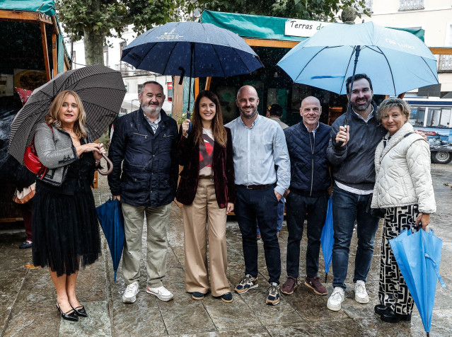 La conselleira do Medio Rural, María José Gómez, en la festa da faba de Lourenzá.