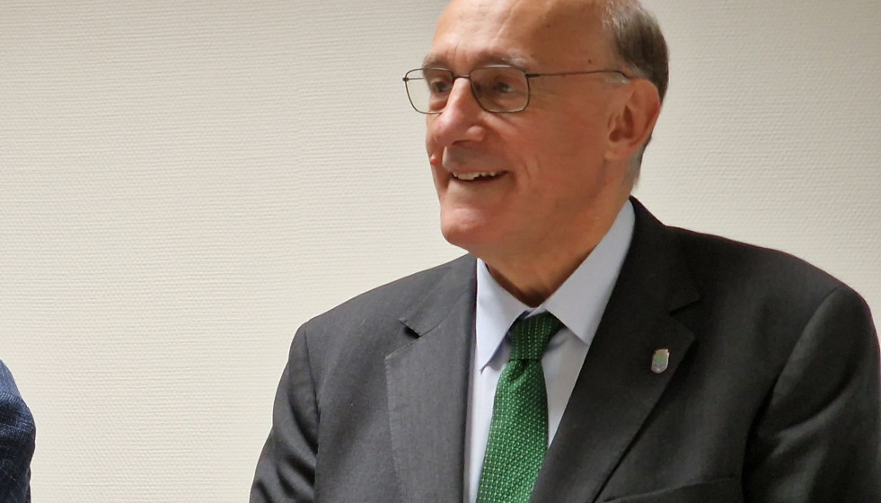 Manuel Reigosa esta mañana en Vigo.