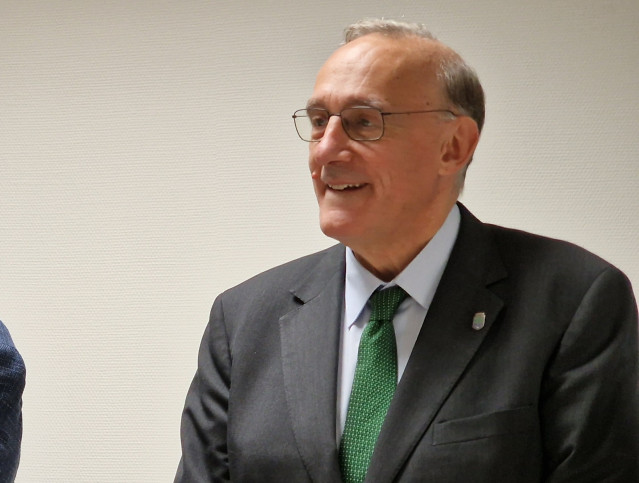 Manuel Reigosa esta mañana en Vigo.