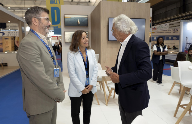 La conselleira do Mar, Marta Villaverde, en la Conxemar.