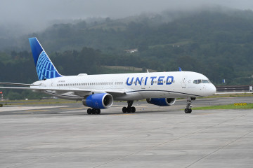 Archivo - Avión de United Airlines