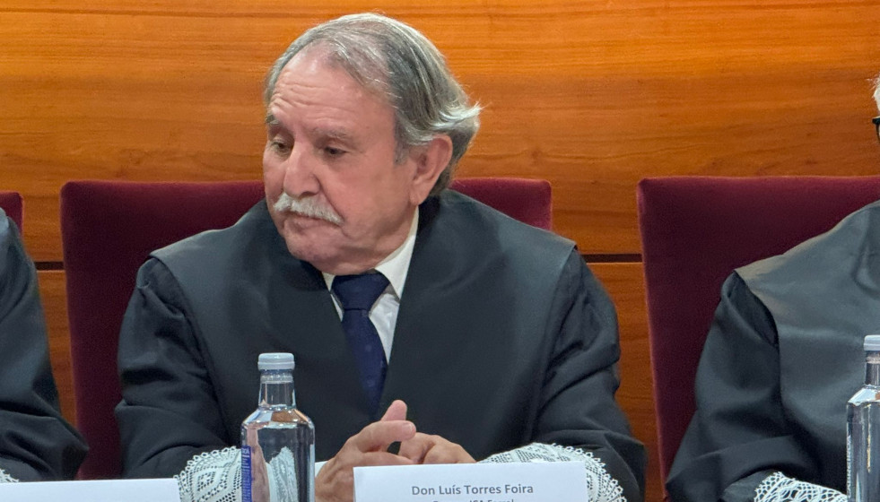 Luis Torres Foira en su acto de toma de posesión