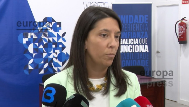 Mariola Sampedro, candidata a la alcaldía de Ribeira en la moción de censura que se celebrará el próximo 13 de octubre.