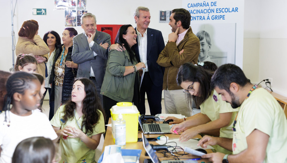 Arranque de la campaña de vacunación en colegios.